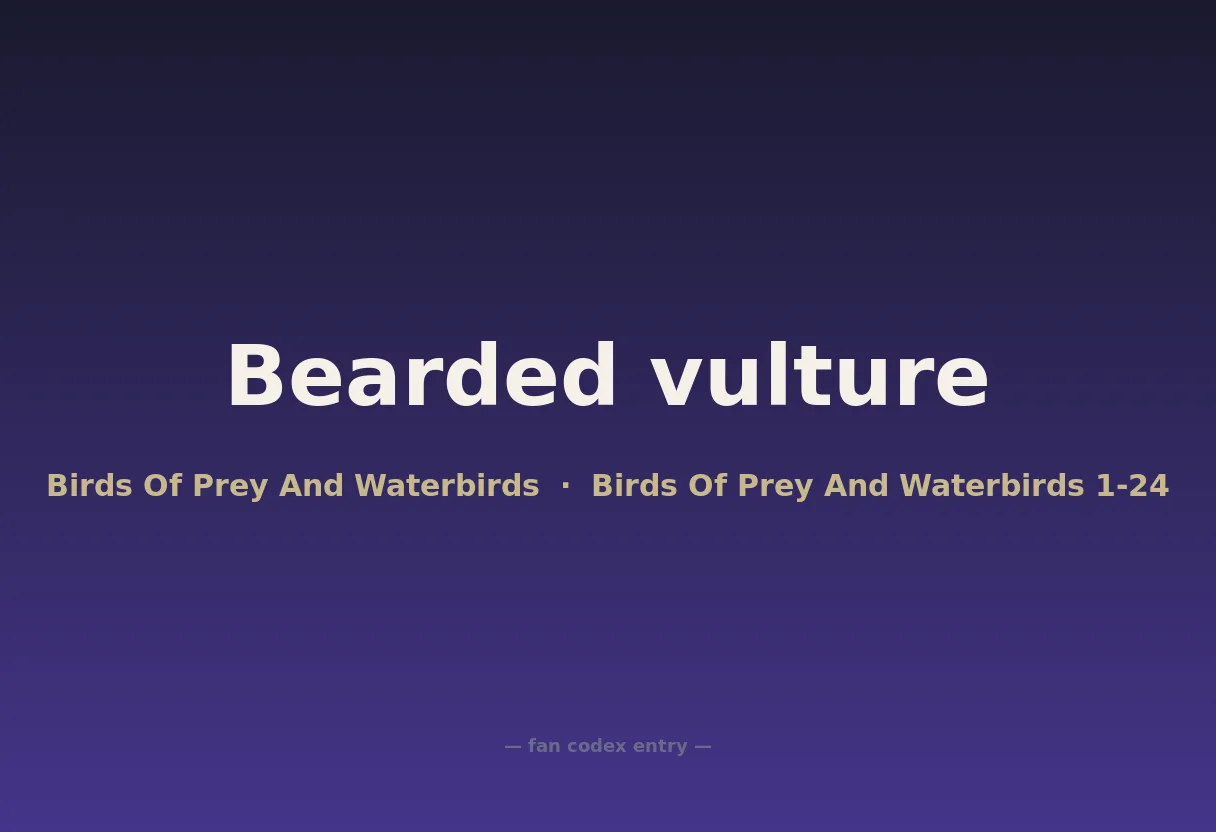 Bearded vulture