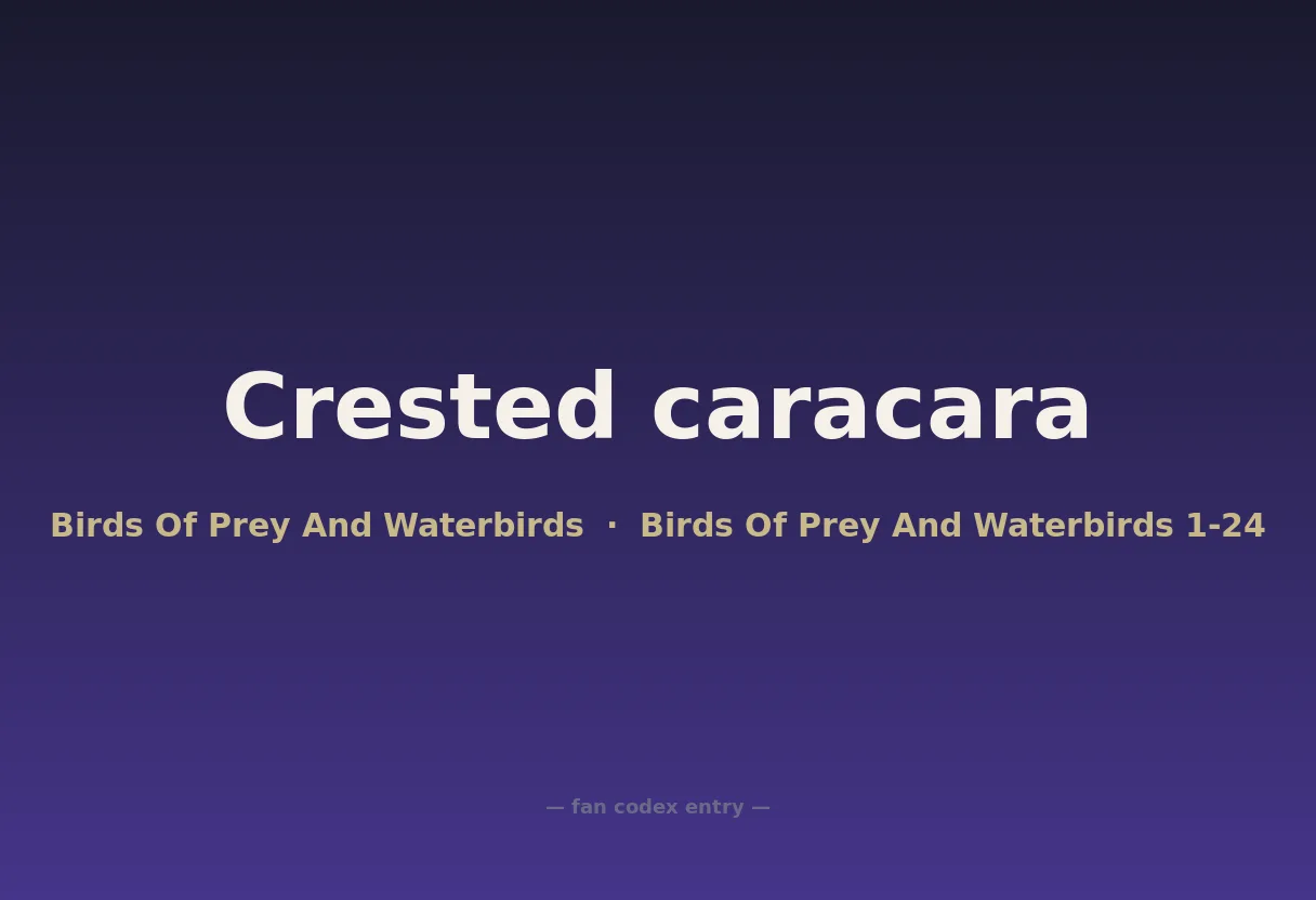 Crested caracara